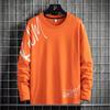Sudadera de Marca de Moda para Hombre 2026 Otoño Nueva Estilo Japonés Sudadera de Cuello Redondo con Letras Estampadas Holgada Pulóver Ropa Superior para Hombre