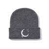 Gorro de punto con bordado de luna y estrella de Amazon, de AliExpress, para otoño e invierno, de lana, para montar al aire libre.