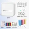 Impresora térmica portátil, inalámbrica y pequeña con Bluetooth para fotos, etiquetas transfronterizas, mini impresora de bolsillo para estudiantes, etiqueta con título incorrecto