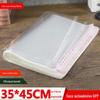 35*45cm grande saco de embalagem de vestuário transparente plástico vertical bolso autoadesivo saco de presente