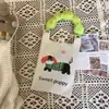 Bolso de Mano de Punto de Nuevo Estilo Color Dopamina Bolso de Almacenamiento Versátil de Nicho Bolso Pequeño de Punto Cruzado