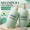 SADOER Champú Refrescante de Menta con Queratina Control de Grasa (Versión en Idioma Extranjero) 600 ml