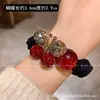 Diadema de Año Nuevo con Alta Elasticidad, Pedrería y Perlas; Elástico de Moda para Cola de Caballo; Accesorio para el Cabello Versátil