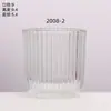 Copos de Vidro Transparente para Velas com Fundo Espesso para Venda no Atacado pelo Fabricante, Porta-Velas de Vidro para Aromaterapia Caseira, Porta-Velas para Quarto, Enfeites de Fragrância