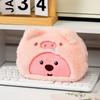 Nuevo estuche de lápices de castor pequeño travesti de peluche lindo, de aspecto elegante, con dibujos animados de LOOPY, bolsa de papelería para estudiantes, útiles escolares