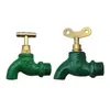 Grifo de Hierro Fundido para Exteriores Estilo Antiguo de 4/6 Pulgadas, Antirrobo, Antirrobo de Agua, con Núcleo de Cobre, Grifo de Apertura Lenta con Cerradura, Caño de Apertura Rápida