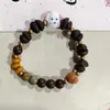 Pulsera de Grano de Café Jingdezhen, Joyería Fragante de Grano de Café Real, Joyería de Nicho con Borla, Joyería de Diseño Cálido de Invierno