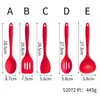 Colher de Sopa Integrada Silicone Antiaderente Colher de Silicone É Mais Adequada para Cozinhar e Pode Ser Usada em Várias Cores