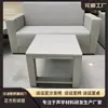 Mesa de Centro com Capa Macia para Sala de Conversa, Mesa Quadrada Anticolisão para Sala de Reunião, Mesa de Centro Quadrada com Capa Macia para Sala de Conversa, Mesa de Centro Anticolisão