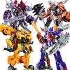 Coche de Juguete Modelo Transformable, Robot King Kong Grande, Dinosaurio Avispa, Figura de Acción Grimlock, Aleación Genuina para Niños y Niños
