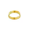 Anel de Cartão V-Gold Moda Anéis de Casal de Aço Titânio Anel de Cartão Sem Diamantes Três Diamantes Estilo Europeu e Americano Personalizado Venda Direta de Fábrica