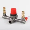Gama completa de acessórios para compressores de ar: Conjunto do suporte de saída de ar, Base do interruptor da bomba de inflação, Conjunto do controlador de pressão, Travessa, Conexão de seis vias