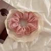 Nuevo Estilo Coreano Verano Encaje Anillo Intestino Grueso Lazo Tela Intestino Gordo Anillo para el Cabello Fresco y Dulce Accesorios Florales para el Cabello para Mujer