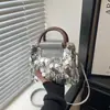 Bolso Cruzado Elegante y de Moda con Lentejuelas, de un Solo Hombro, con Textura Sencilla, Nuevo Bolso Pequeño Cuadrado de Moda para Mujer Primavera 2026