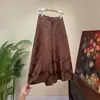 Pantalones jacquard de pierna ancha estilo chino ZhilieNew, nuevo modelo de otoño 2026, cintura elástica en la espalda, pantalones casuales versátiles