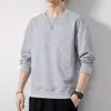 Moletom Masculino Estiloso Casual Outono e Inverno Camisa Base Moda Jacquard Luxo Leve Roupa Externa Juvenil Manga Longa Quente