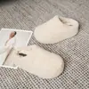 Meias-pantufas, pantufas de calçar, pantufas de algodão, fofas, com sola grossa, que aumentam a altura, outono e inverno, forradas com fleece, bico fechado, novo estilo para usar ao ar livre