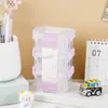 Mini Caja de Almacenamiento de Tres Niveles, Organizador de Diario Estilo Ins con Cierre a Presión, Caja de Clasificación Multicapa para Escritorio, Personalizable con Compartimentos para Artículos Varios de Estudiante