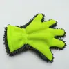 Guantes de terciopelo engrosados y resistentes de 5 dedos para lavado de autos con malla sándwich para limpiar autos, suministros de limpieza de belleza al por mayor