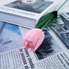 Tulipa individual flor artificial flor falsa casa sensação úmida alta sensação rosa decorativa casamento tulipa fábrica atacado