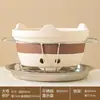 Horno de Barbacoa para Cocinar Té Horno de Carbón Borde-golpeando Horno de Carbono Horno de Barro Arcilla Grande Portátil Horno para Cocinar Té Camping Exterior