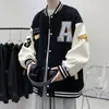 Chaqueta de Oso de Dibujos Animados Primavera y Otoño 2024 Chaqueta para Niños Adolescente Moderna Guapa Chico Grande Uniforme de Béisbol para Hombre