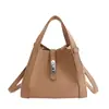 Bolso de Mano Casual de Gama Alta Tipo Cubo para Mujer 2025 Invierno Nuevo de Moda Versátil Elegante Bolso de Hombro Cruzado