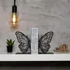 Mariposa de Metal Hueca Almacenamiento de Libros para Estudiantes Atril Estantería Organización de Tareas Atril Carpeta Creativa Tope de Libro