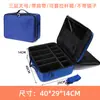 Bolsa cosmética portátil de gran capacidad con espejo, bolsa de almacenamiento de herramientas para artistas del tatuaje y manicuristas, bolsa con compartimentos extraíbles, impermeable
