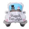 Traje de boda de oso nuevo transfronterizo novio novia coche de boda globo de aluminio decoración de fiesta de boda del Día de San Valentín