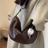 Bolsas de Designer de Nicho para Mulheres, Grande Capacidade, Nova Bolsa de Ombro Transversal Retrô Outono e Inverno 2026, Bolsa de Bolinho Popular para Mulheres