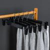 Ropa al por mayor Soporte Plástico Antideslizante Perchero para Pantalones Tienda de Ropa Percha para Secado de Adultos Clip retráctil para Secar Pantalones Colgar Pantalones Gloff
