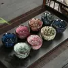 Taza de Té Kung Fu Esmaltada en Horno Glaseado Tenmoku, Taza de Cata de Cerámica, Juego de Té de una Taza, Cuenco de Té, Taza de Maestro, Cuenco de Té