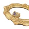 Moda Caibao Vintage Latón Zirconio Chapado en Oro Anillo Suelto vintage Lujo Ligero Vintage Elegante Artesanías para Mujer