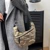 Bolso de mano para mujer, de algodón, de gran capacidad y moderno, para el trabajo, invierno 2024
