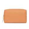 Bolsa de Cosméticos Impermeable Portátil de Color Sólido de PU, Bolsa de Almacenamiento de Cosméticos de Alto Valor, Neceser Grande de Viaje al por Mayor
