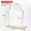 Exhibidor de Almacenamiento de Aretes de Madera Maciza Varilla de Latón Metal Estante para Aretes Exhibidor de Joyería Joyería Estante para Jugar con Perlas