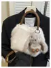 Bolsa Peluda Más Vendida Otoño/Invierno para Mujer 2026 Nueva Versátil Bolso Cruzado Bolso de Mano Súper Popular Bolso Tote Pequeño Esponjoso