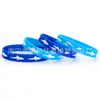 Pulseira de Silicone Tema Tubarão Oceano Festa de Aniversário Pulseira de Pulso Parque Aquário Pulseira de Borracha Promocional