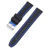 Pulseira de Relógio de Silicone Bicolor de Liberação Rápida Adequada para Huami, Samsung, Huawei Gt4 Pulseiras de Relógio de Silicone 20 22 24 26mm
