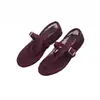 Zapatos de ballet de cielo estrellado de comercio exterior con malla de pedrería, tallas grandes 35-43, Mary Janes planos de una sola tira con hebilla para mujer