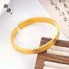 Pulseira Plana Banhada a Ouro Tradicional com um Toque de Luxo de Nicho, Bracelete Quadrado Fechado, Presente de Joia para Namorada