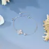 Pulsera de Plata de Ley S925 Nueva Moda Trébol de Cuatro Hojas Microincrustada con Circonita para Mujer Estilo Europeo y Americano Joyería de Lujo Ligero de Alta Gama