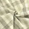 Tecido xadrez tingido na massa leve de verão, tecido de trama 100% algodão, material para camisa de roupa leve com proteção solar, roupas de bebê, presilhas de cabelo, tiaras