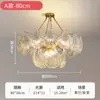 Lustre de Vidro para Sala de Estar, Lâmpada Quente, Romântica e de Luxo Leve para Quarto, Lustre Criativo de Personalidade Nórdica para Restaurante, Lâmpadas Zhongshan