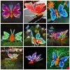 Lâmpada Borboleta Dinâmica Luminosa Lâmpada de Iluminação Externa Lâmpada Artificial em Forma de Inseto para Pátio Lâmpada Borboleta Colorida para Jardim de Vila