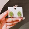 Pendientes de perlas y flores de estilo barroco retro francés para mujer, elegantes y sencillos pendientes de rosas para celebridades.