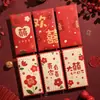 Sobres Rojos para Bodas, Sobres Rojos Especiales para Cambiar Títulos de Dirección, Paquetes Rojos Grandes, Medianos y Pequeños con la Palabra "Feliz" Grabada, Paquetes Rojos con Decenas de Miles de Yuanes, Bolsas de Regalo para Bodas, Recuerdos de Compromiso