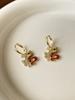 Aretes año del dragón diseño nicho de alta gama aretes carácter fu femenino aretes rojos aretes año de nacimiento nuevo estilo chino estilo nacional