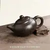 Bule de Argila Roxa de Grande Capacidade, Bule Clássico Estilo Antigo, Conjunto de Chá Kung Fu com Um Bule e Duas ou Quatro Xícaras, Bule para Preparo de Chá de Panela Única B12